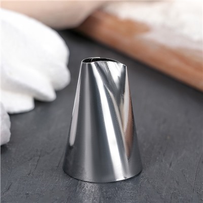 Насадка кондитерская KONFINETTA «Лепесток розы», d=2.5 см, выход d=1.5 см, нержавеющая сталь