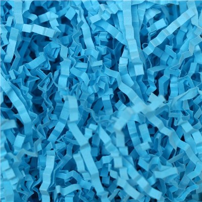 Наполнитель бумажный для подарков, синий, 100 г