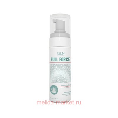 OLLIN FULL FORCE Мусс-пилинг для волос и кожи головы с экстрактом алоэ 150мл