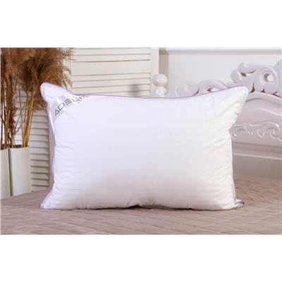 Подушка "Лебяжий пух" страйп-сатин  леб.пух, атл.кант,отстрочка,лента,сумка(Н)