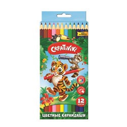 Карандаши 12цв Creativiki шестигранные дерево КЦ12КР/12/Китай