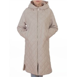 9610 BEIGE Куртка стеганная демисезонная женская (100 гр. холлофайбер)