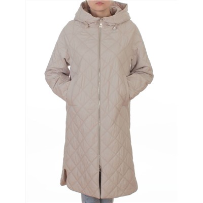 9610 BEIGE Куртка стеганная демисезонная женская (100 гр. холлофайбер)