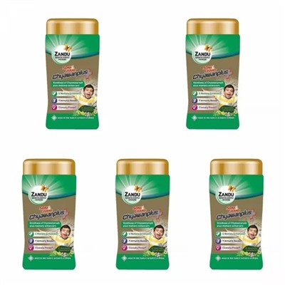 Набор Чаванпраш Сона Чанди (5 х 450 г), Chyawanplus Sona Chandi Set, произв. Zandu
