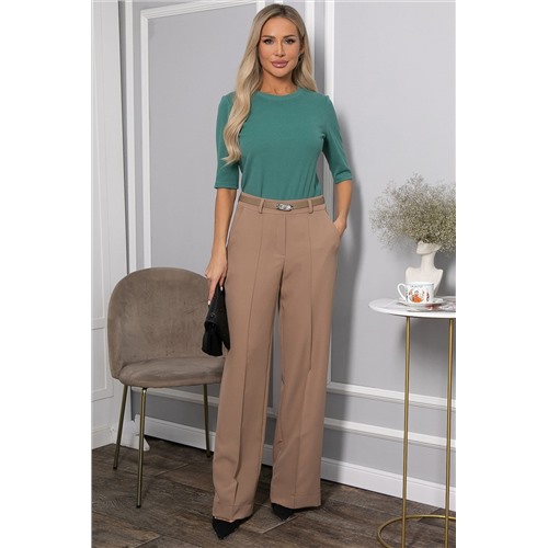 Блуза трикотажная Лиза (зеленая) Б14367-48М Размер 48  ( лучше на 46 росс)   плотный трикотаж