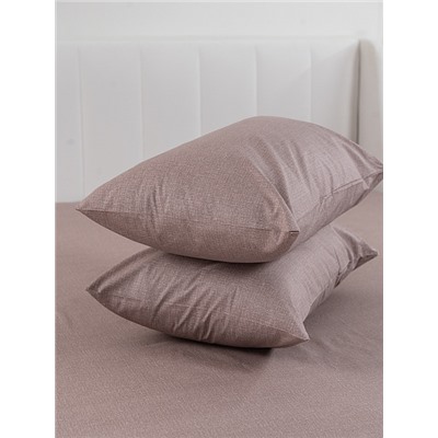 Постельное белье поплин Иваново (без пододеяльника) / Капучино