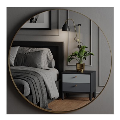 Тумба прикроватная Saga, Hordur, 55х40х50 см, черная