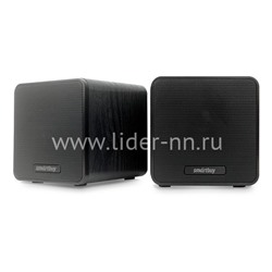 Мультимедийные стерео колонки SmartBuy CUBES USB дерево (черные)