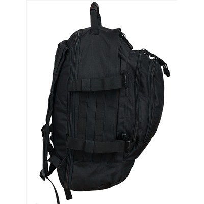 Трехдневный рейдовый рюкзак Expandable Backpack (40 литров, черный) - Удобные регулируемые лямки с вентилируемыми сетчатыми накладками. Форма лямок позволяет комфортно носить рюкзак, а также облегчает процесс одевания/снятия №248