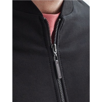 Бомбер из тонкого премиального футера с эластаном