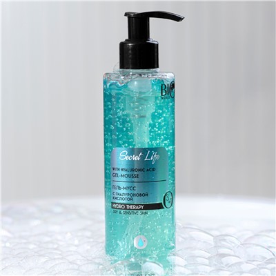 Bio World Secret Life Гель-мусс для умывания с гиалуроновой кислотой 250мл