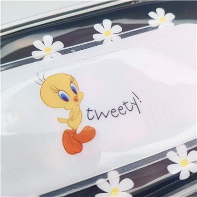 Sunflower Пенал школьный с расческой и зеркальцем / Tweety 098, черный