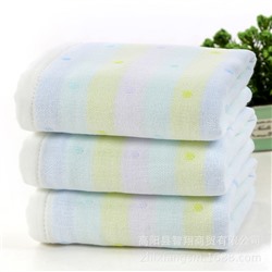 Gauze children's towel for kindergarten, wholesale