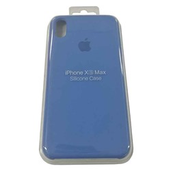 Силиконовый чехол для iPhone XS MAX васильковый