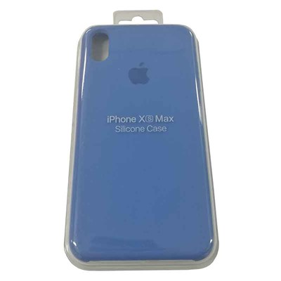 Силиконовый чехол для iPhone XS MAX васильковый