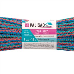 Шнур бельевой полипропиленовый с сердечником, 5 мм, L 15 м, цветной, Home Palisad