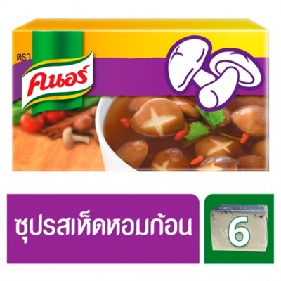 Кубики грибного бульона Шиитаке Knorr 60 гр, 6 кубиков