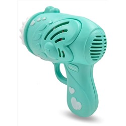 Пушка-генератор мыльных пузырей от батареек, зеленая