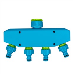 Разветвитель четырехканальный, пластиковый Palisad Luxe