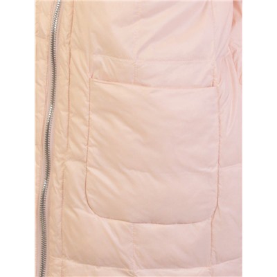 8808 PINK Пальто женское демисезонное (100 гр. синтепон)
