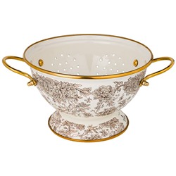 ДУРШЛАГ AGNESS ЭМАЛИРОВАННЫЙ, СЕРИЯ ROYAL GARDEN 20СМ H=14СМ  D=20СМ