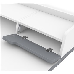 Стол рабочий SHT-TU30-2/TT31 120/65 ЛДСП
                        серый / белый шагрень / серый