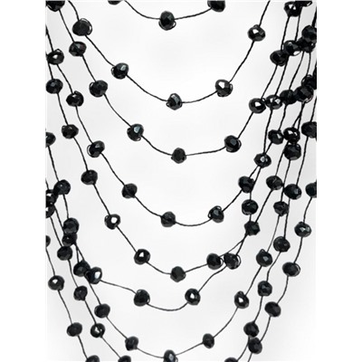 Комплект бижутерии "Хрустальная россыпь" , цвет черный