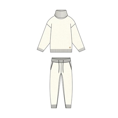 Комплект для девочки: джемпер, брюки