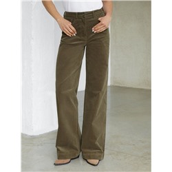 Брюки из эластичного микро-вельвета