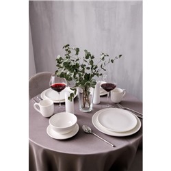 Тарелки Magistro Mien, d=21 см, набор 6 шт., фарфор, белые