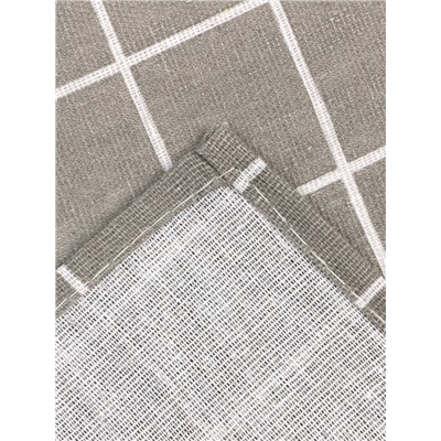 Фартук Экономь и Я «Клетка», бежевый, 56×70 ± 4 см, 100% хл, рогожка