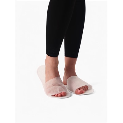 Тапочки одноразовые, антикризисные, подошва 4 мм, белые, 42 р.