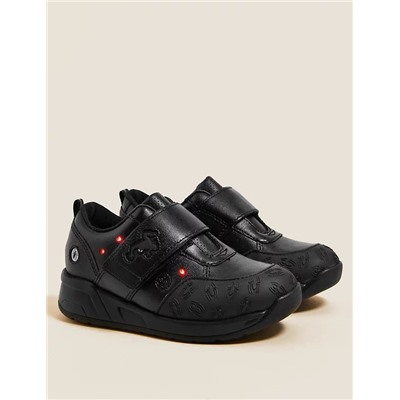 Kids' Leather Light-Up Spider-Man™ School Shoes (8 Small - 1 Large)