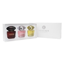 Подарочный набор Versace Miniatures Collection For Women 3x30 ml ( желтый, розовый, черный )