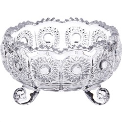 КОНФЕТНИЦА "MUZA CRYSTAL" ДИАМЕТР=11 СМ. ВЫСОТА=7 СМ. (КОР=36ШТ.)