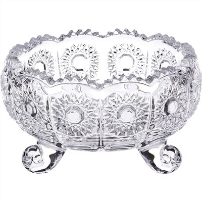 КОНФЕТНИЦА "MUZA CRYSTAL" ДИАМЕТР=11 СМ. ВЫСОТА=7 СМ. (КОР=36ШТ.)