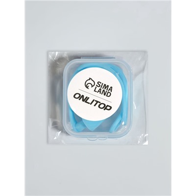 Беруши, 10×1.3 см, в футляре, пара, силиконовые, голубой