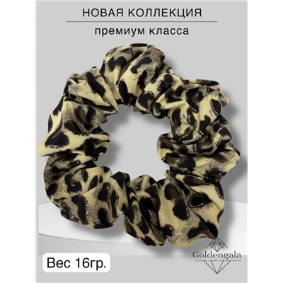Резинка для волос объемная леопардовая Арт:Р17А/002