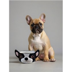 Керамическая миска для животных «French bulldog», 890 ml