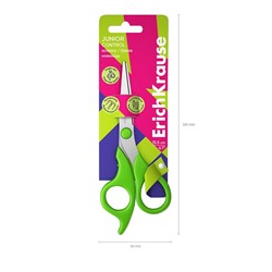 Ножницы детские ErichKrause Control Junior, 15.5 см, с закруглёнными концами лезвий, ударопрочный пластик, МИКС