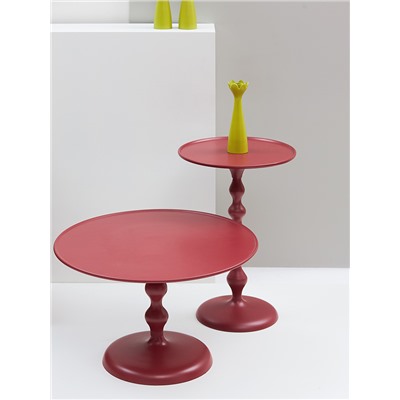 Столик кофейный Fluid, Ø59 см, жженый оранжевый