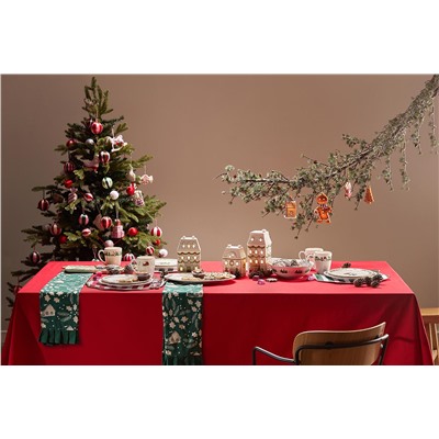 Скатерть из хлопка из коллекции New Year Essential, 170х170 см