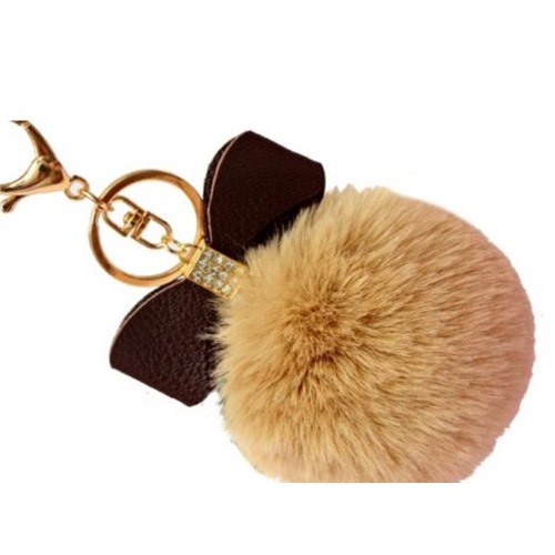 Брелок BRELOK FUTRZANY POMPON KOKARDA FUTERKO BOW