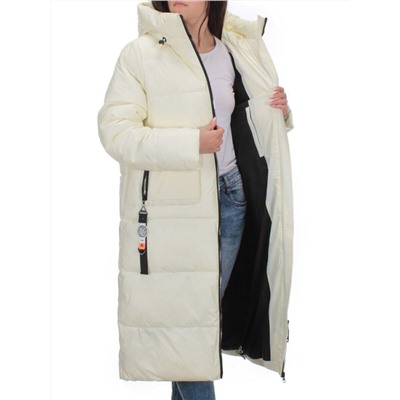 H-2209 WHITE Пальто зимнее женское (200 гр .холлофайбер)