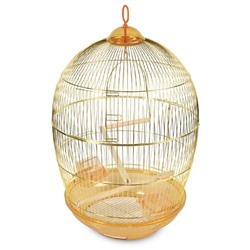 Клетка Triol N 480 для птиц, золото, d=48×76.5 см