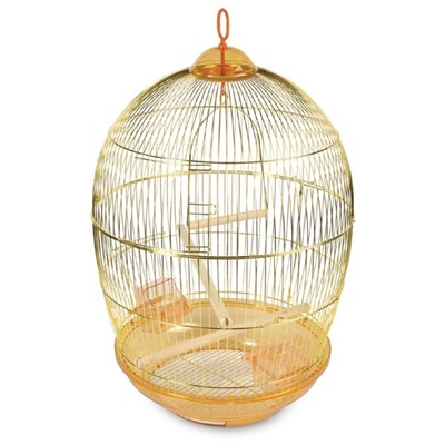Клетка Triol N 480 для птиц, золото, d=48×76.5 см