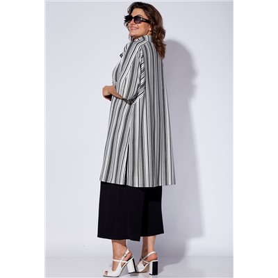 Рубашка Viola Style 1125 чёрно-белый