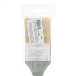 Кисть плоская "Евро" 2", натуральная щетина, пластмассовая ручка MTX