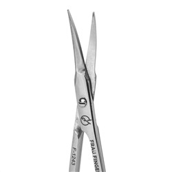 Frau Finger Ножницы маникюрные для кутикулы изогнутые / Classic FS-1243SP, глянцевые, ручная заточка, 10 см