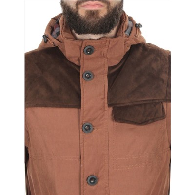 J830111 TAUPE/CAMEL  Куртка-жилет мужская зимняя NEW B BEK (150 гр. холлофайбер)